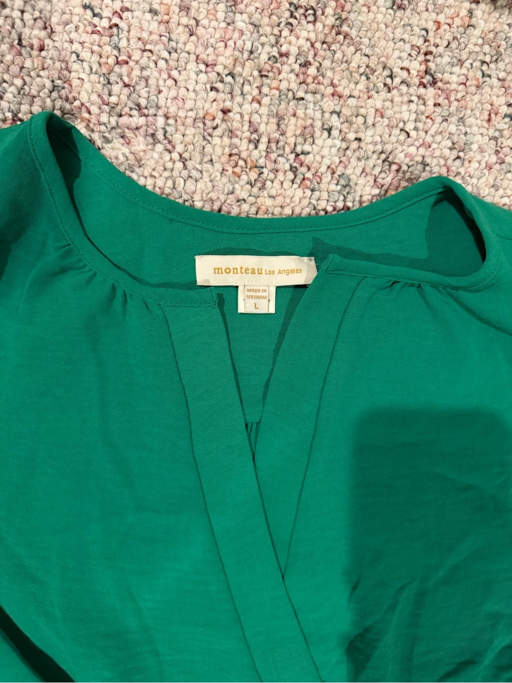 Monteau Green Tiered Maxi Dress - Picture 2 of 3